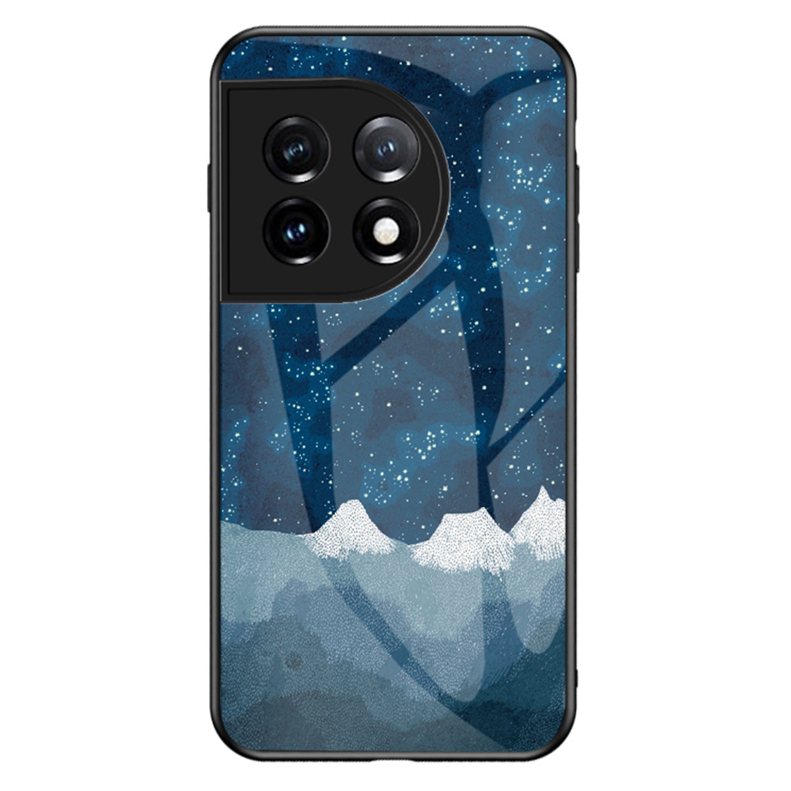 Cell Phone Case for OnePlus 11 5G Tempered Glass PC TPU Starry Sky Pattern Printing Protective Cover Cell Phone Case for OnePlus 11 5G Tempered Glass PC TPU Starry Sky Pattern Printing Protective Cover